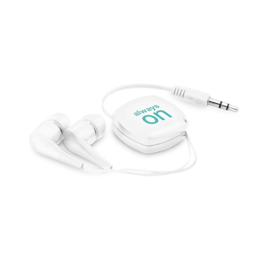 PINEL. Infällbara hörlurar med 0.75 m ABS-kabel