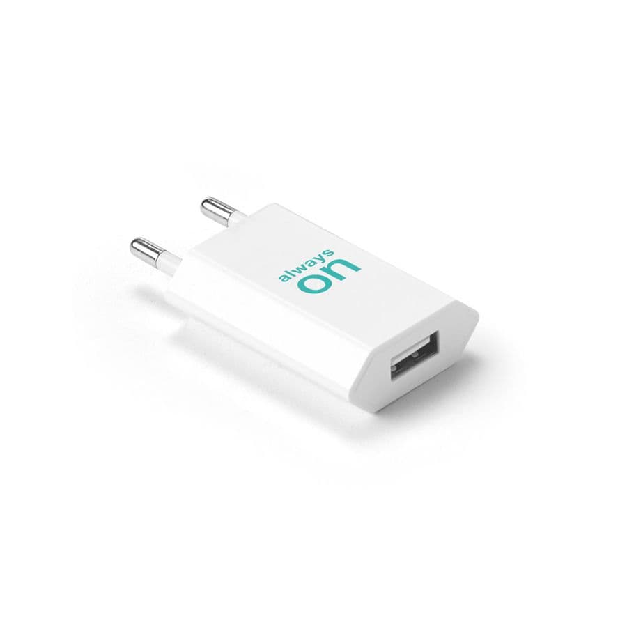 WOESE. Strömadapter USB-A 5W av återvunnen ABS (100 % rABS)