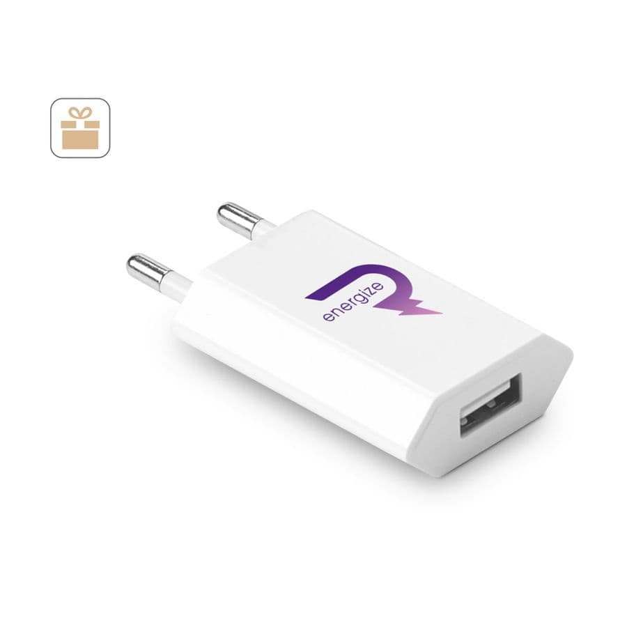 WOESE. Strömadapter USB-A 5W av återvunnen ABS (100 % rABS)
