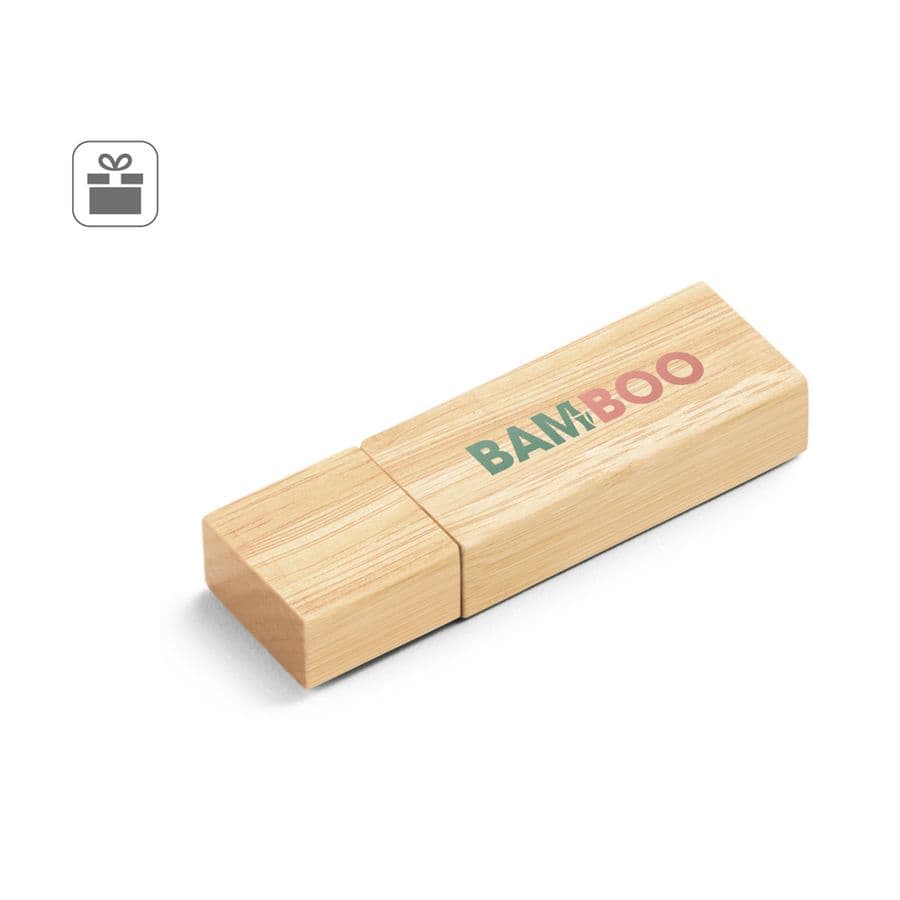 VENTER 8GB. USB-minne med 8GB i bambu