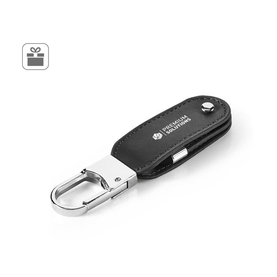 BRAGG 8GB. USB-minne med 8GB i PU och med karbinhake