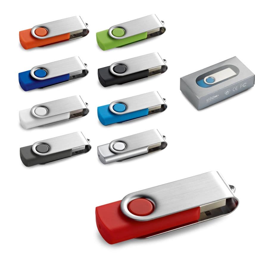 CLAUDIUS 8GB. 8 GB USB-minne med metallklämma