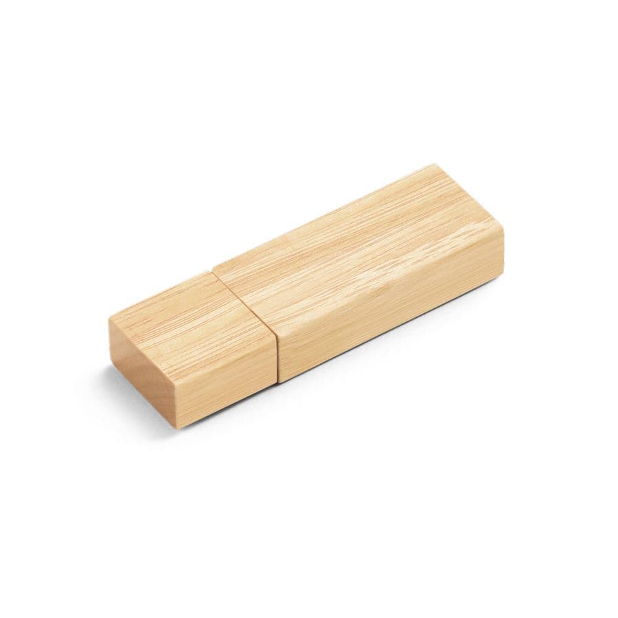VENTER 16GB. 16 GB bambu USB-minne Ljus naturfärg