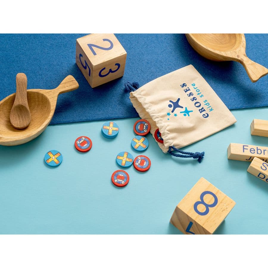 CROSSES. Klassisk 10-delars playwood Luffarschack (Tic Tac Toe)