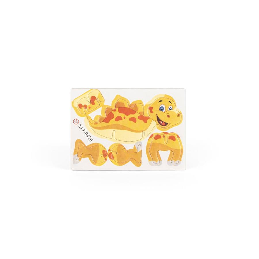DINOSAURUS. 3D-pussel i papper i form av en dinosaurie