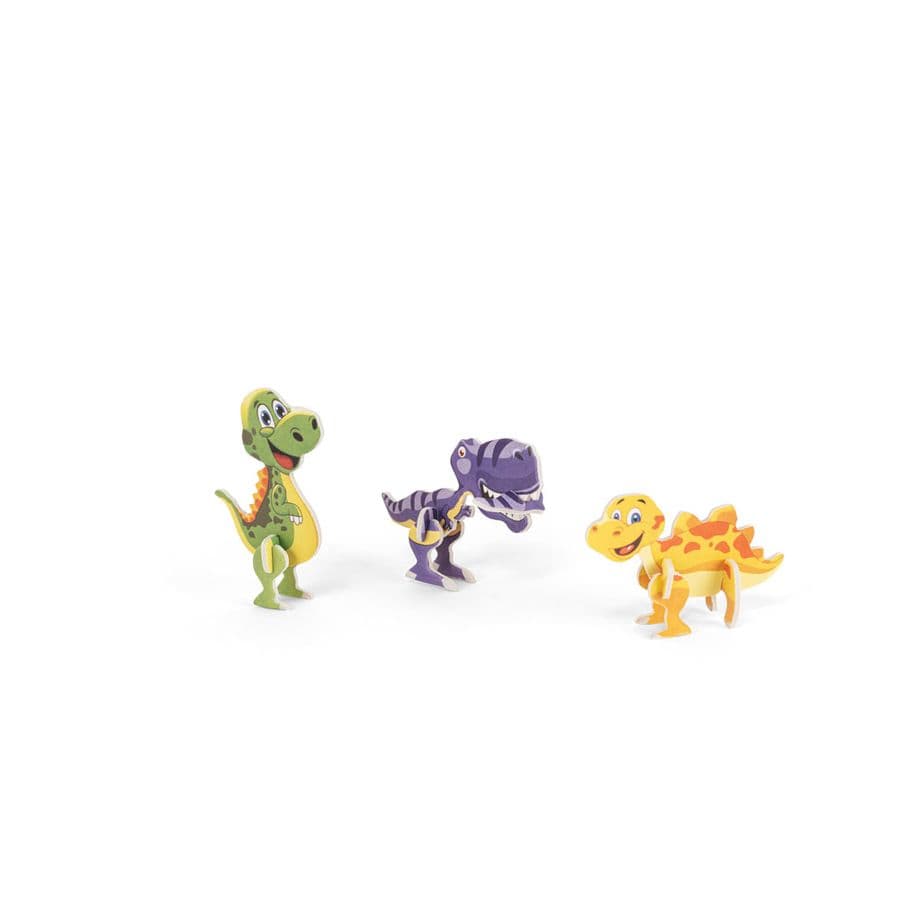 DINOSAURUS. 3D-pussel i papper i form av en dinosaurie