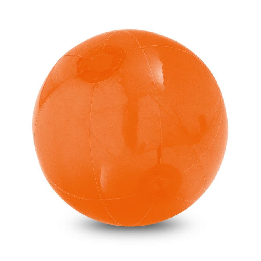 PECONIC. Uppblåsbar badboll i genomskinlig PVC Orange