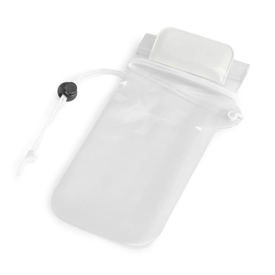 EGEU. Vattentåligt PVC mobiltelefonfodral Vit