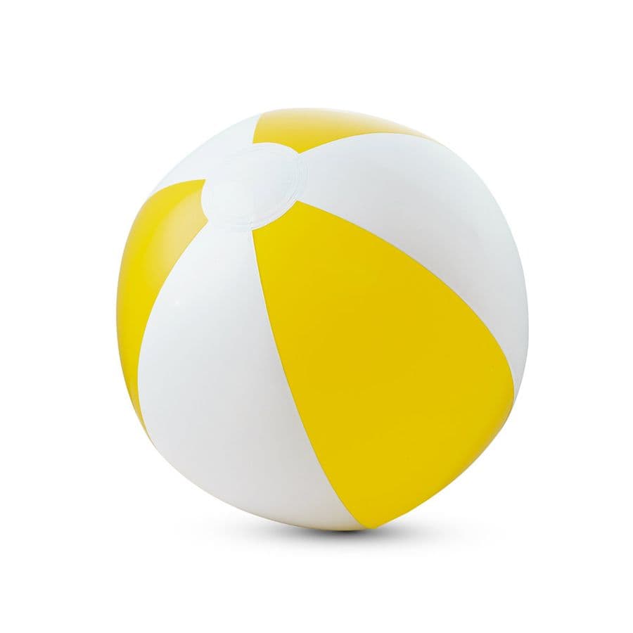 CRUISE. Uppblåsbar strandboll i PVC Gul