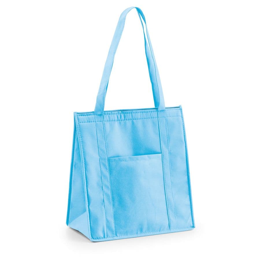ROTTERDAM. Non-woven kylväska (80 g/m²) Ljusblå