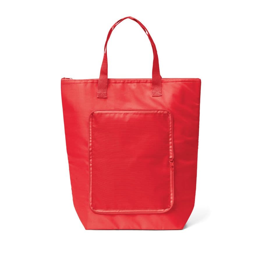 MAYFAIR. Hopfällbar kylväska i 210D polyester 15 L Röd