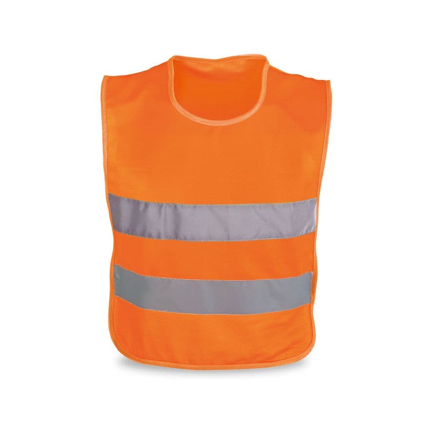 MIKE. Reflexvästar i 100 % polyester för barn Orange