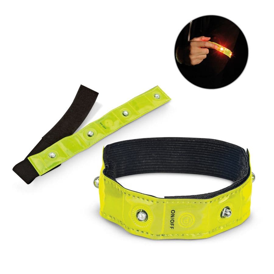 VISIBLE. Reflexarmband med 4 röda lysdioder