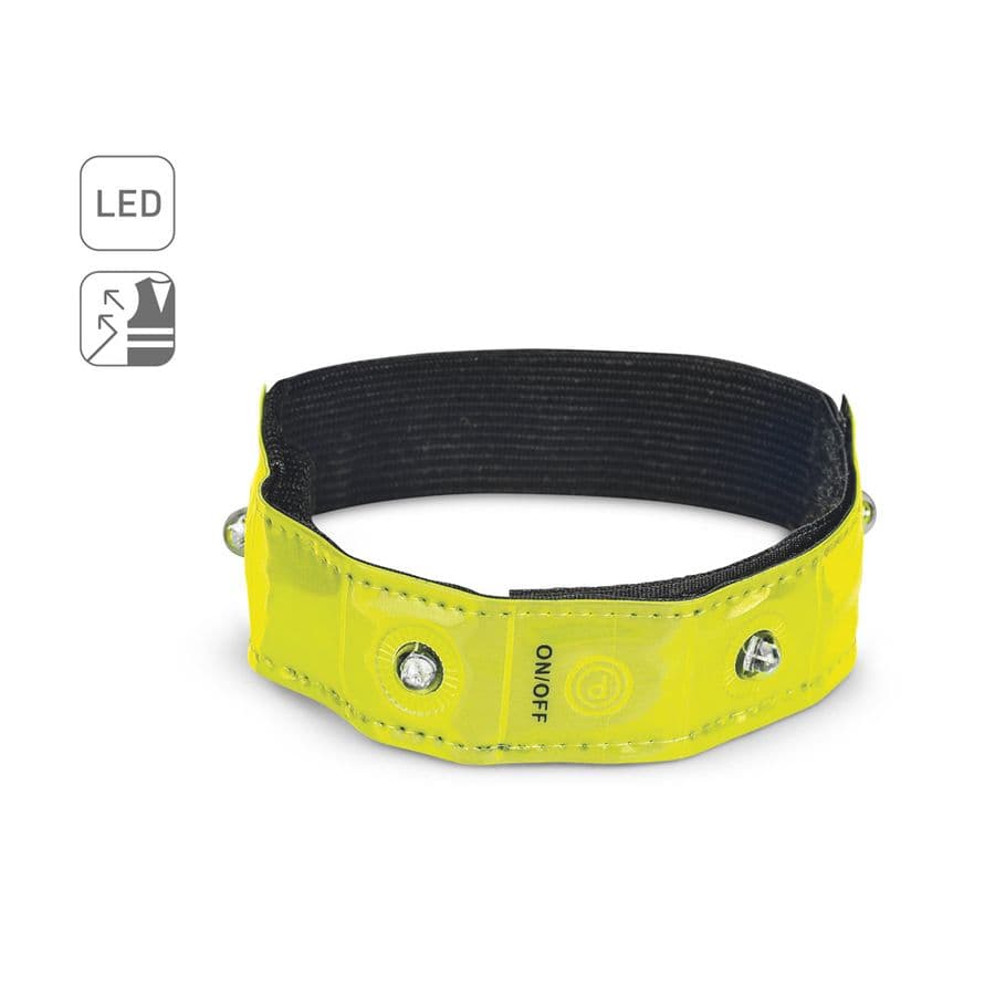VISIBLE. Reflexarmband med 4 röda lysdioder