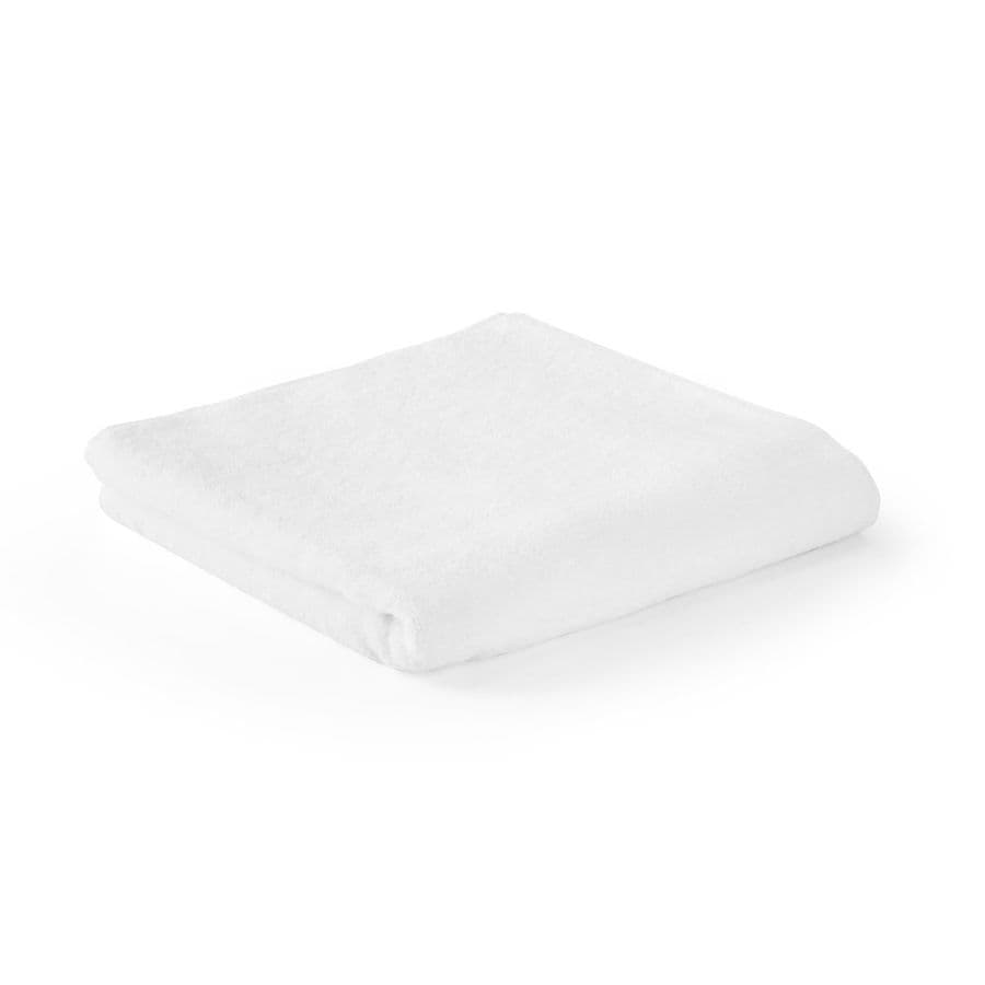 BARDEM L. Handduk (500 g/m²) i bomull (82 %) och återvunnen bomull (18 %) Vit