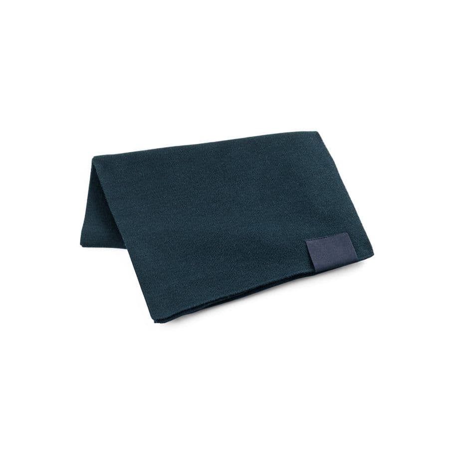 SERENITY. Halsduk i återvunnen polyester (100 % rPET) med en sydd detalj för tryck Marinblå