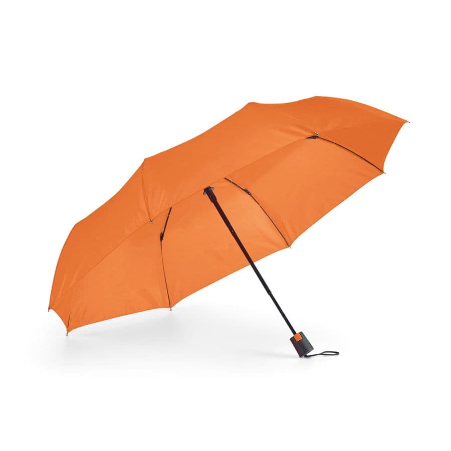 TOMAS. Kompakt paraply av 190T polyester med automatisk öppning Orange