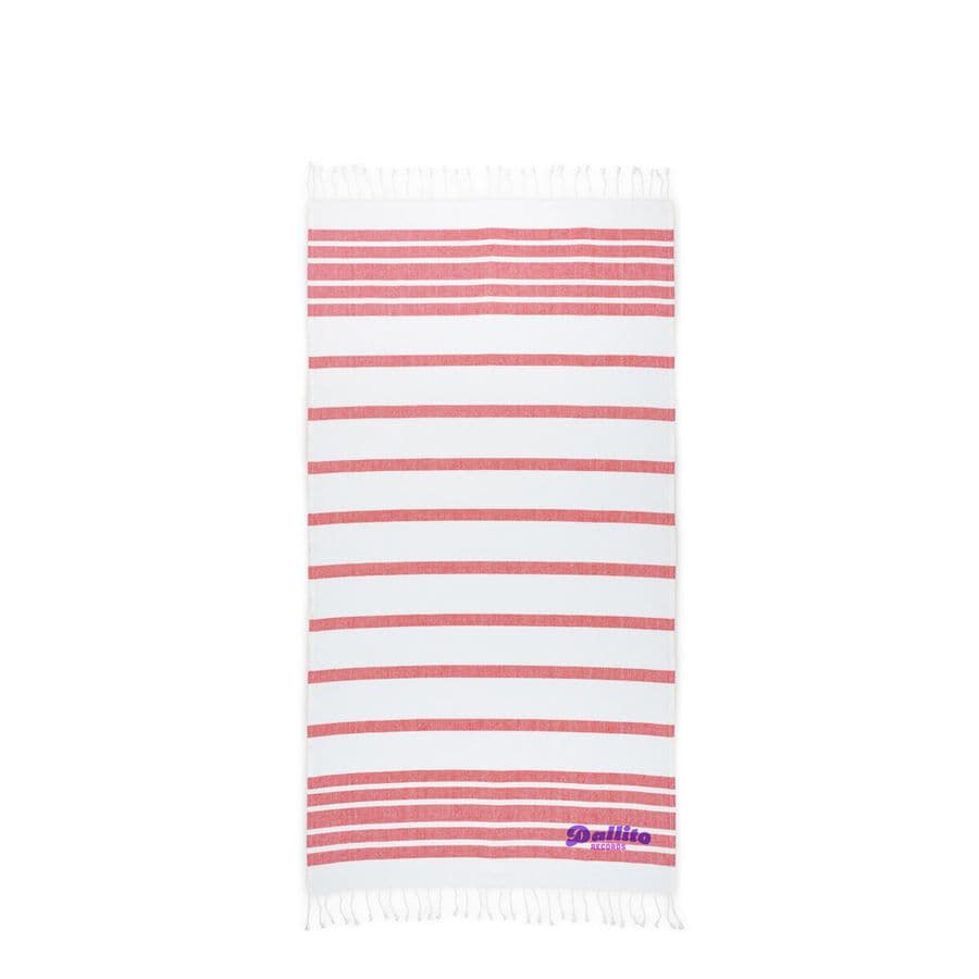 SARDENHA. Strandhandduk i bomull (70 % återvunnen) och polyester (30 % återvunnen) (180 g/m²)