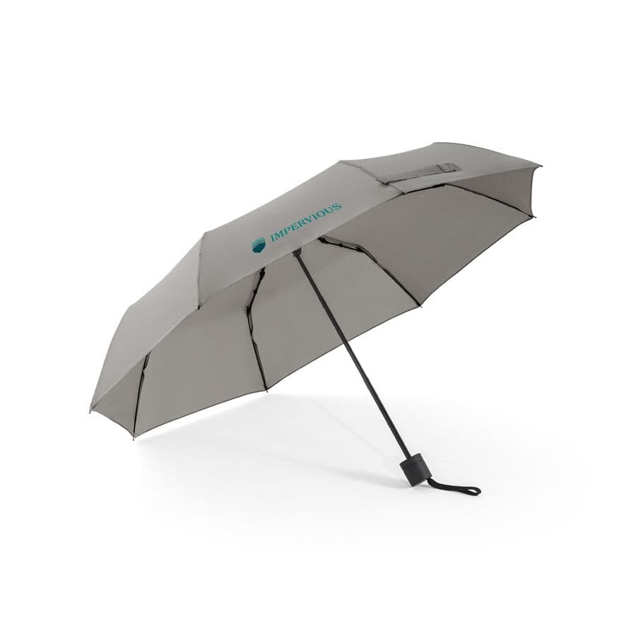 AIDEN. 21" paraply i återvunnen polyester (100 % rPET) pongee 190T, hopfällbart i 3 sektioner