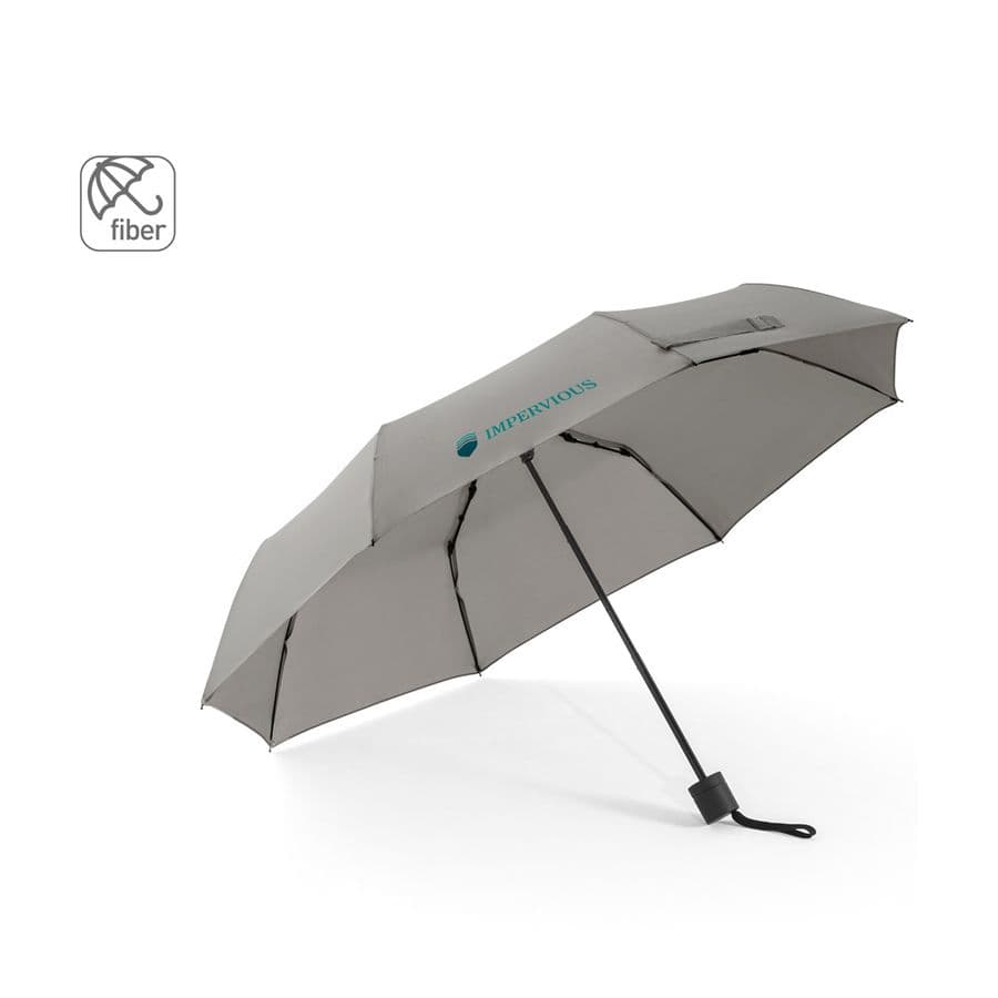 AIDEN. 21" paraply i återvunnen polyester (100 % rPET) pongee 190T, hopfällbart i 3 sektioner