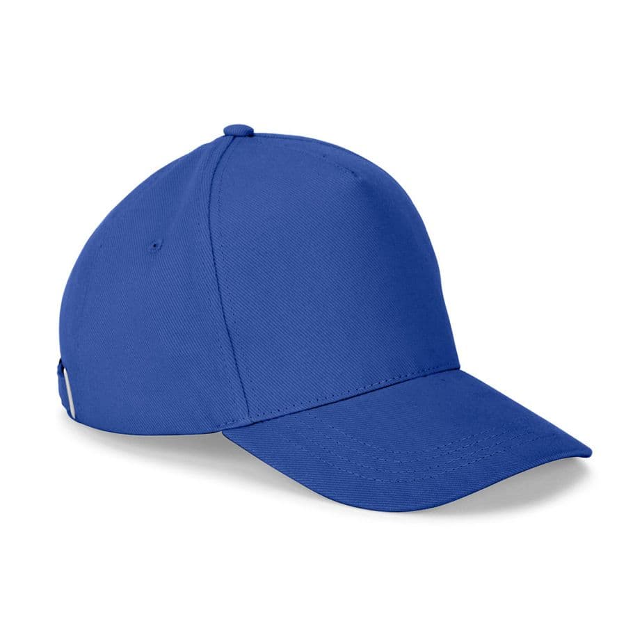 ASHTON. 100 % bomullskeps (260 g/m²) med 5 paneler Kungsblå
