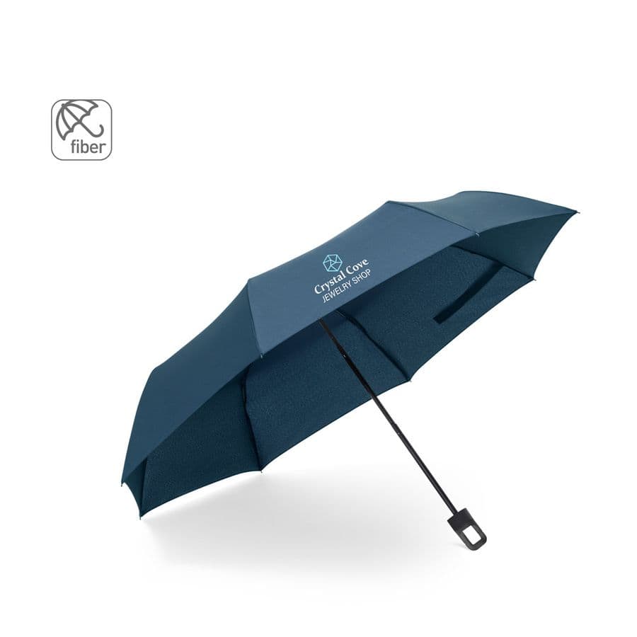 GEORGE. 21'' paraply tillverkat av återvunnen polyester (100 % rPET) 190T vindtät pongee