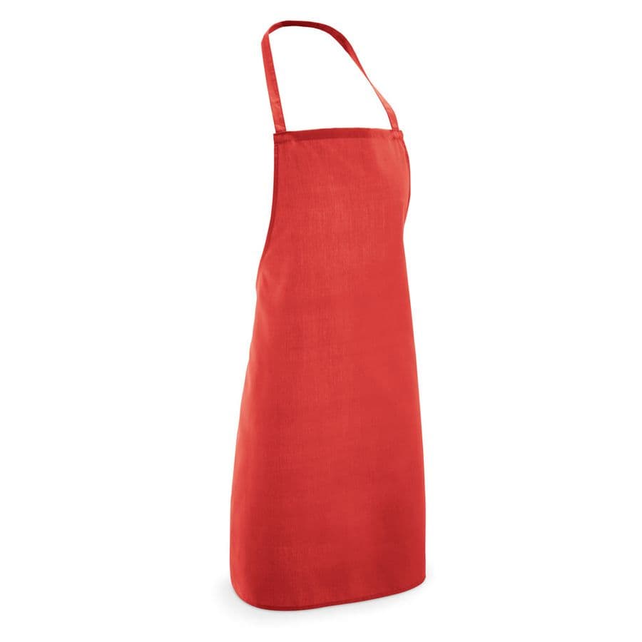 CURRY. Förkläde av bomull och polyester (180 g/m²) Röd