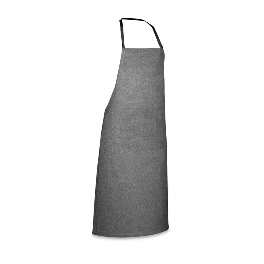 ZIMBRO. Förkläde med återvunnen bomull (140 g/m²) Svart