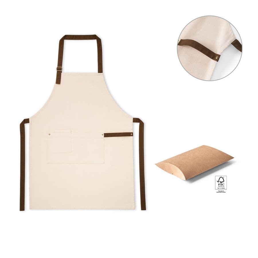 HOLM. Canvas förkläde i 100 % bomull (320 g/m²) med metalldetaljer