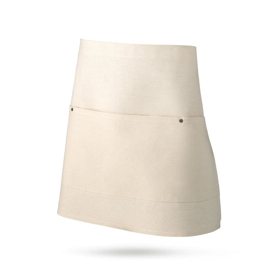CHICORY. Multifunktionsförkläde i bomullscanvas (260 g/m²) Naturfärg