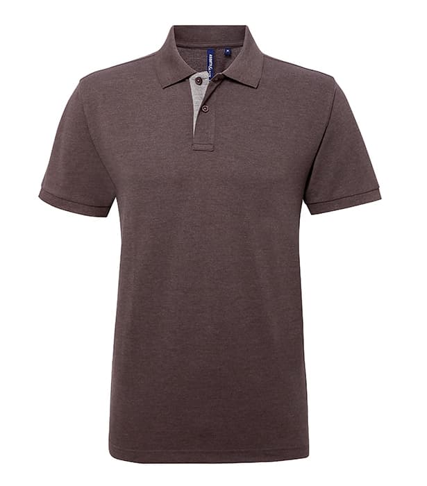 Men's classic fit contrast polo