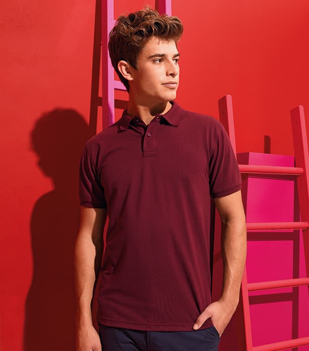Men's poly/cotton blend polo