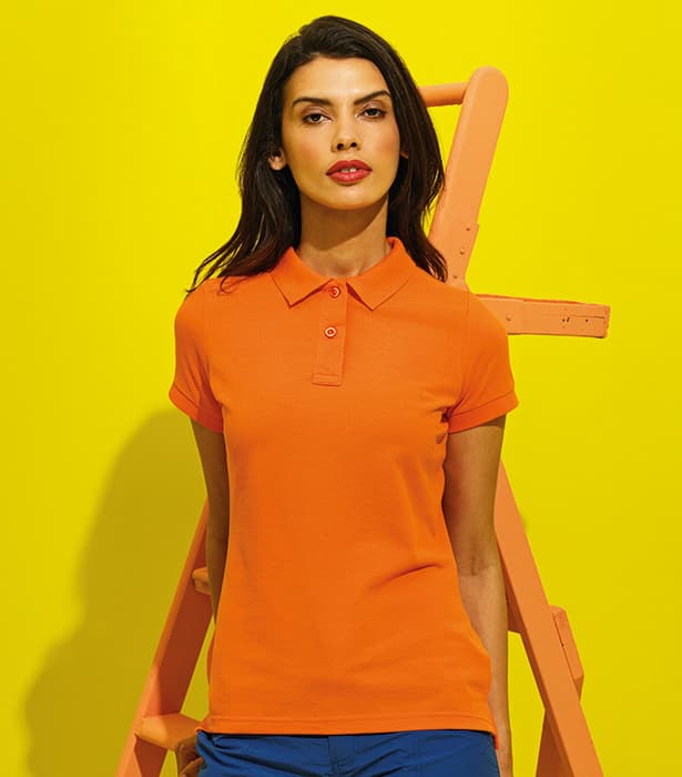 Women's poly/cotton blend polo