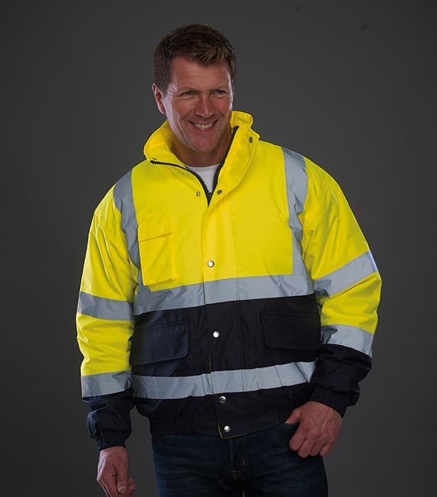 Hi vis 2-tone bomber jacket (HVP218)