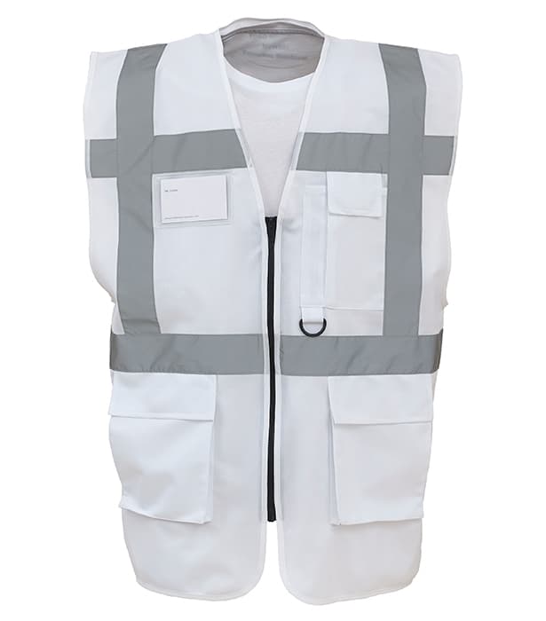 Multi-functional executive hi vis waistcoat