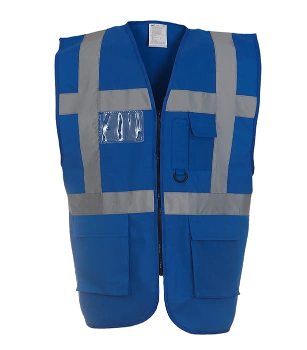 Multi-functional executive hi vis waistcoat