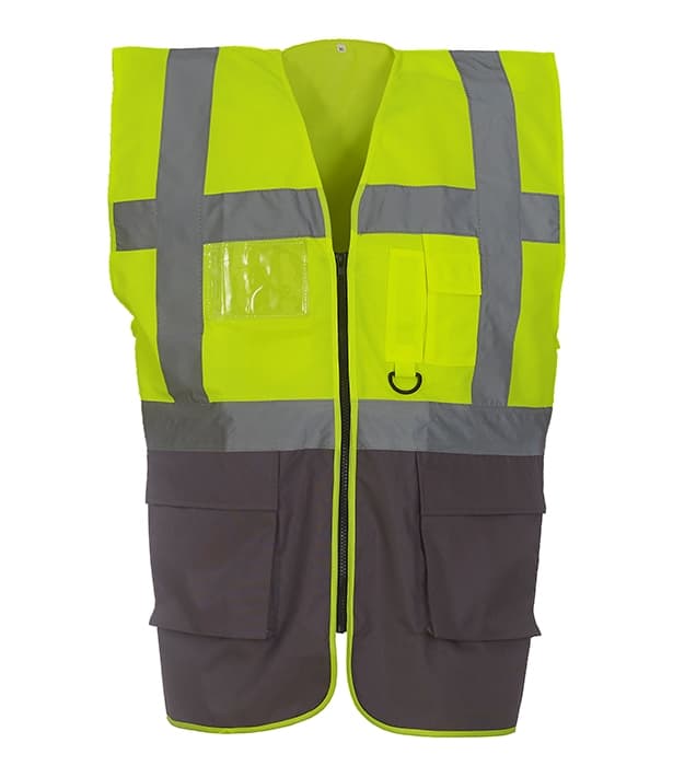 Multi-functional executive hi vis waistcoat