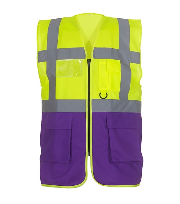 Multi-functional executive hi vis waistcoat