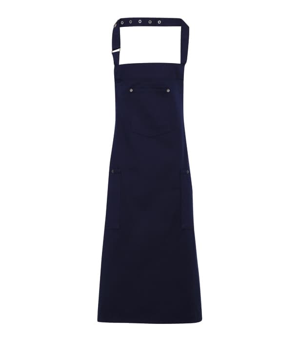 Chino cotton bib apron