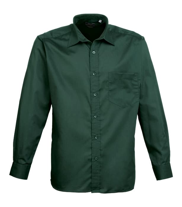 Long sleeve poplin shirt