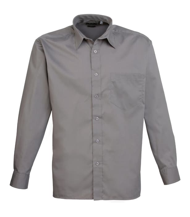 Long sleeve poplin shirt
