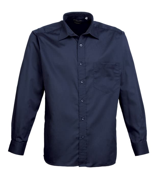 Long sleeve poplin shirt