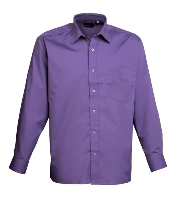 Long sleeve poplin shirt