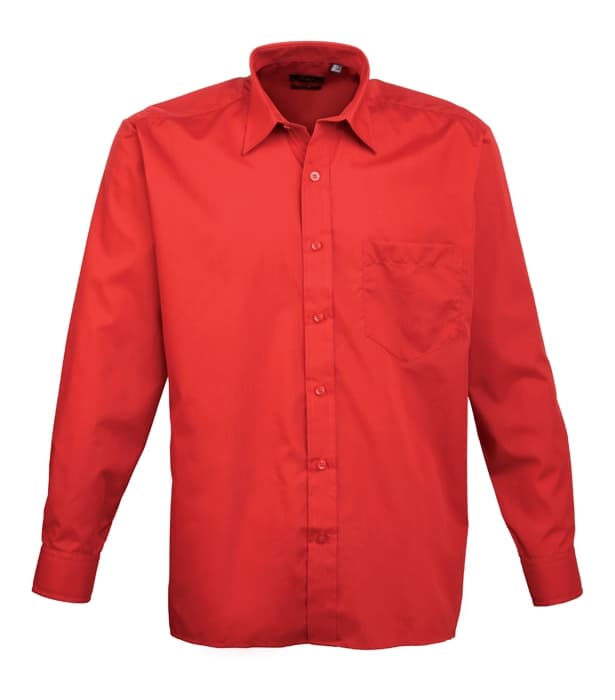 Long sleeve poplin shirt