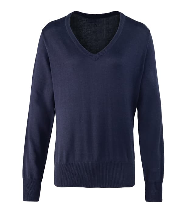 Women's v-neck knitted sweater