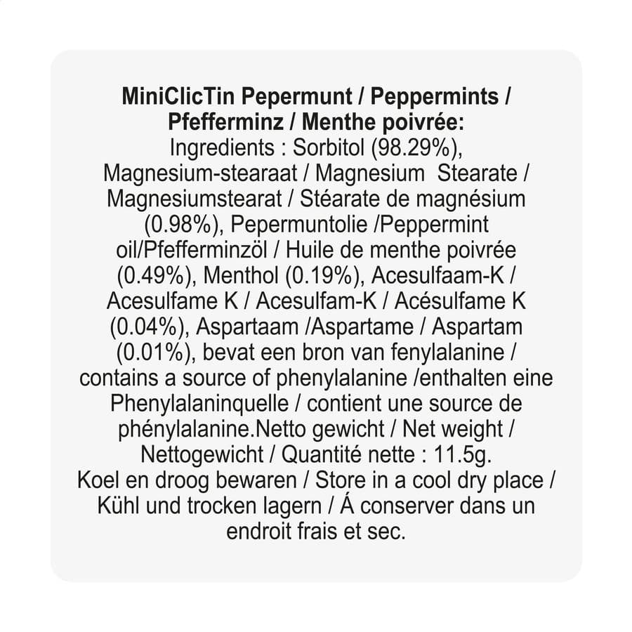 Mini ClicTin peppermints