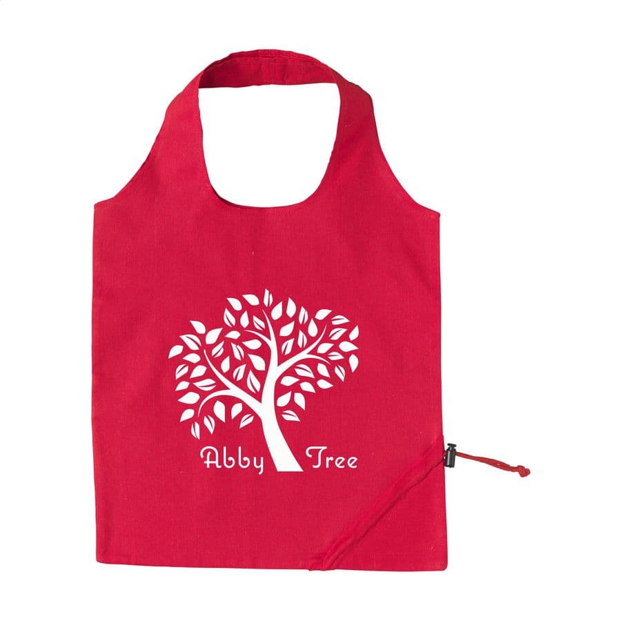 Strawberry Cotton (135 g/m²) foldable bag Röd