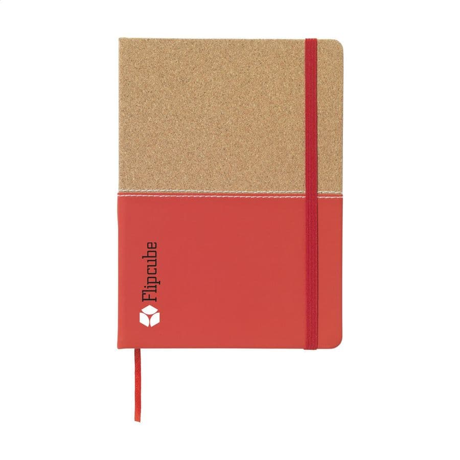 Journal Cork Paper Notebook Röd
