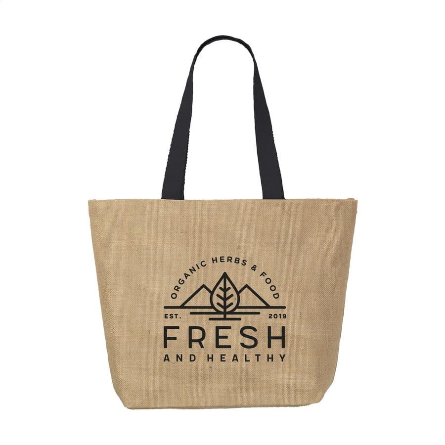 Elegance Bag jute shopper Svart