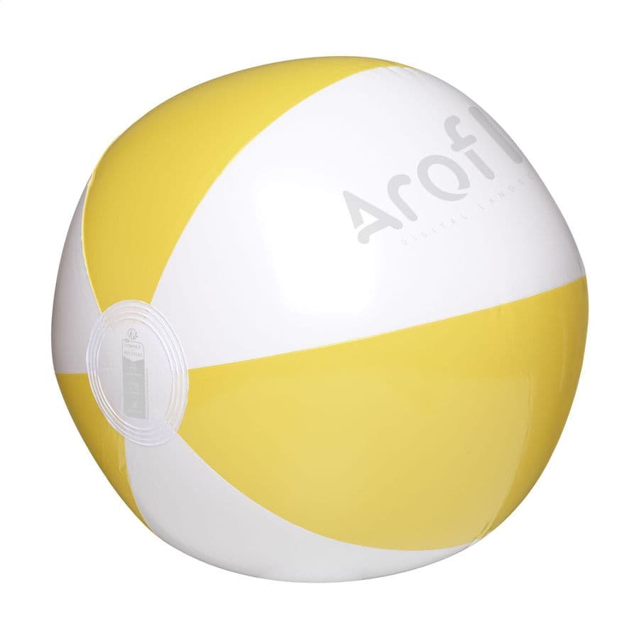 BeachBall Ø 27 cm Vit/gul